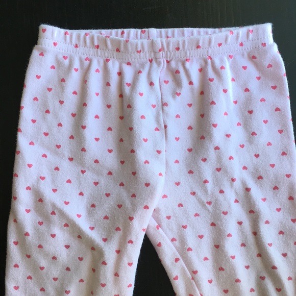 3/$20 Carter’s Pink Heart Leggings - Picture 2 of 6